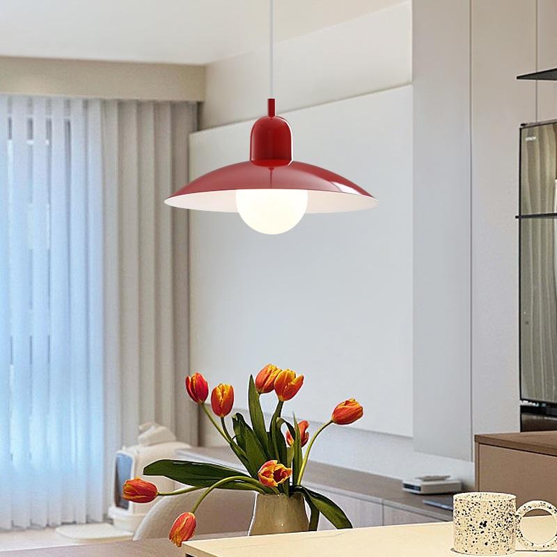 Mid-style Nordic Color Macron Cining Room Bedroom Lighting Chandelier Simple Modern Bauhaus Dining Table Chandelier Study Lamp