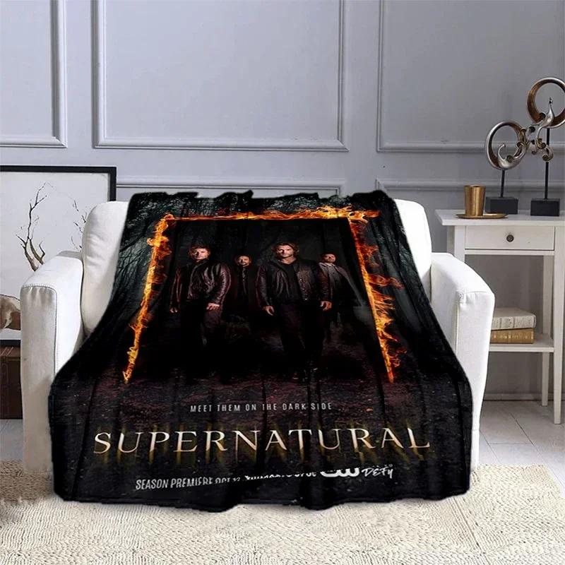Movie Supernatural - Evil Power Printed Blanket, Fashion Warm Flange Blanket, Picnic Blanket, Bed Blanket, Birthday Gift