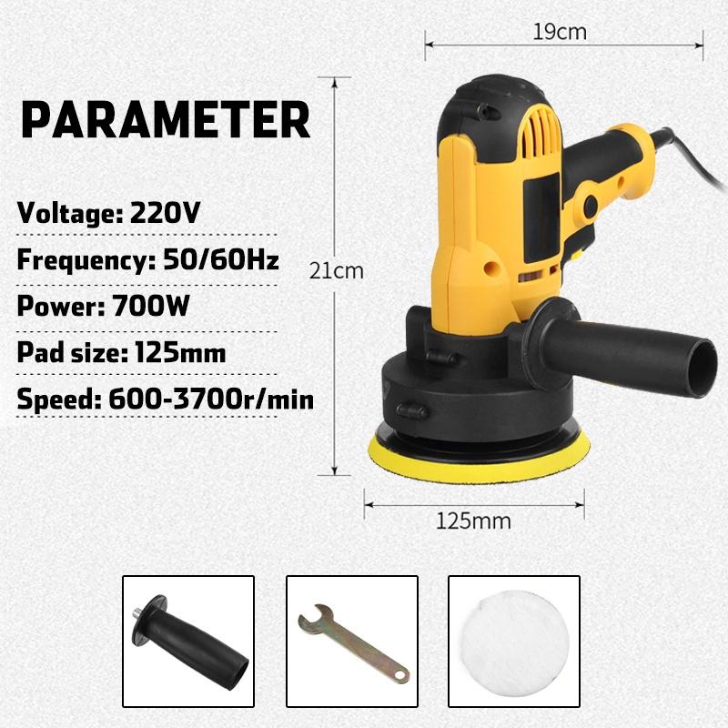 3700rpm 6 Speed Auto Electric Car Polisher Waxing Machine Polish Adjustable Sanding Waxing Tool Car New