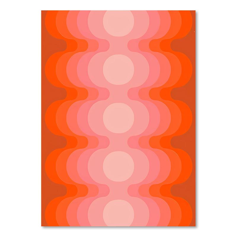 Retro Stripes Art Prints Sunset Lip Rainbow Flower Butterfly Boho Poster Canvas Painting Wall Pictures For Living Room Decor