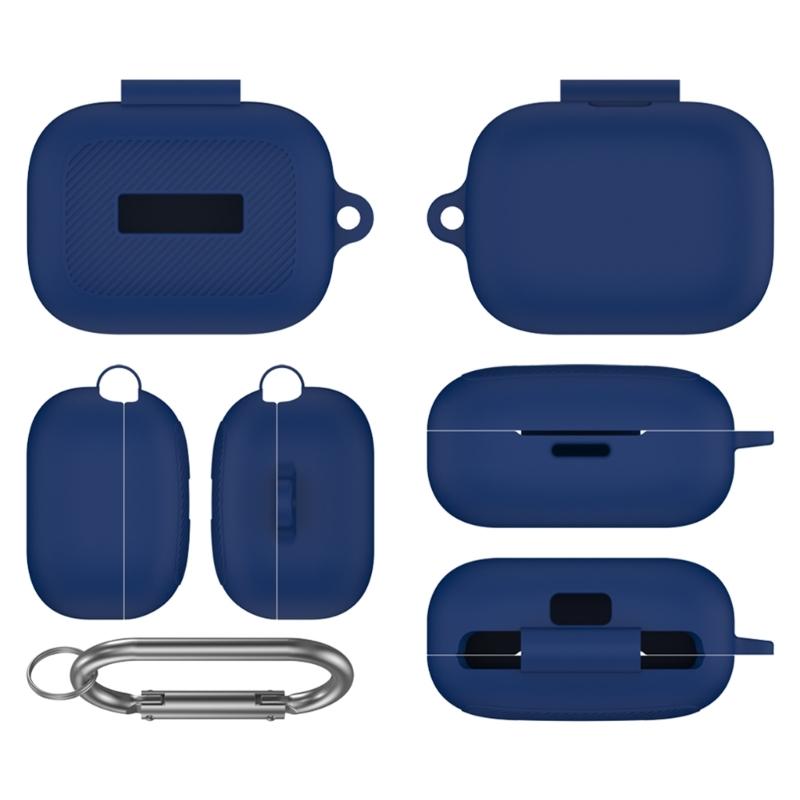 Durability Silicone Case For Air Pro4 Earbud,Silicone Sleeve Durability Earbud Protector With Carabiner Hook