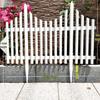 White Plastic Picket Fence for Garden, Courtyard, or Indoor/Outdoor Villa Decoration.