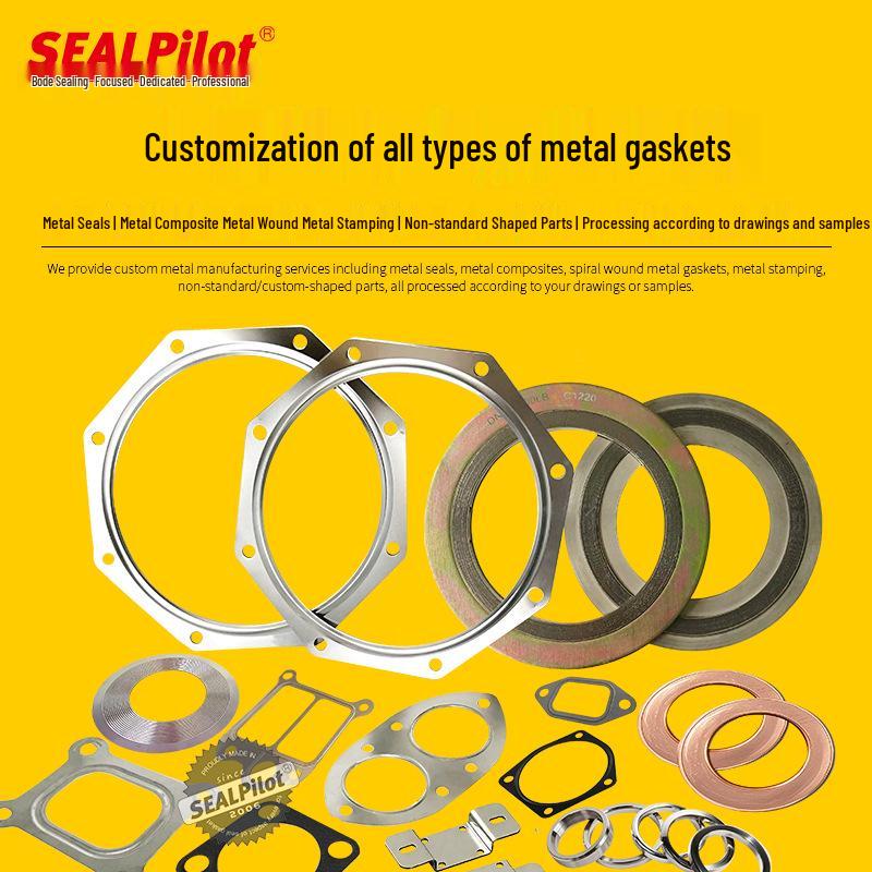 High Temp/Pressure Metal Gasket - Copper/Aluminum/Stainless Steel for Flange Pipes