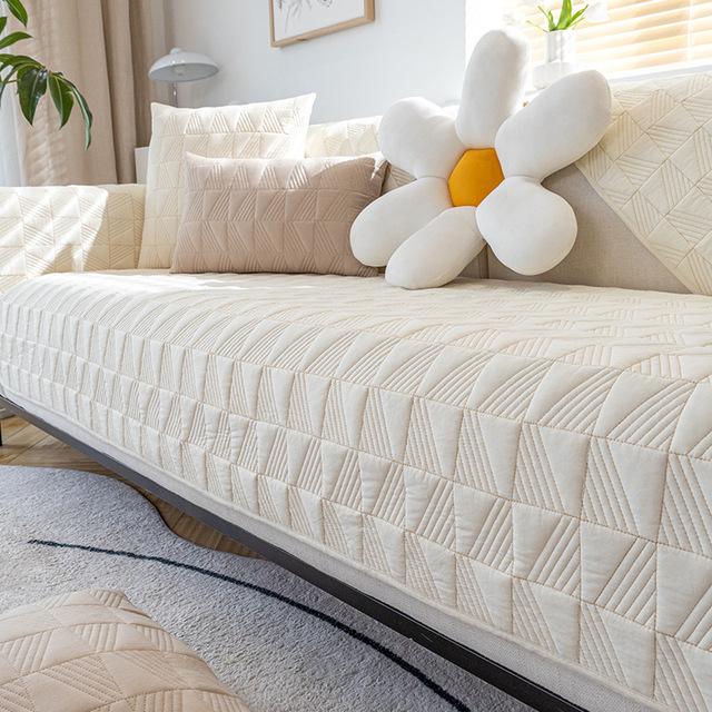 

Чехол для дивана из чистого хлопка, универсальный для всех сезонов, диванная подушка-полотенце, высокое качество, нескользящие чехлы для кресла, дивана, домашний декор 45x45 pillowcase 1pc