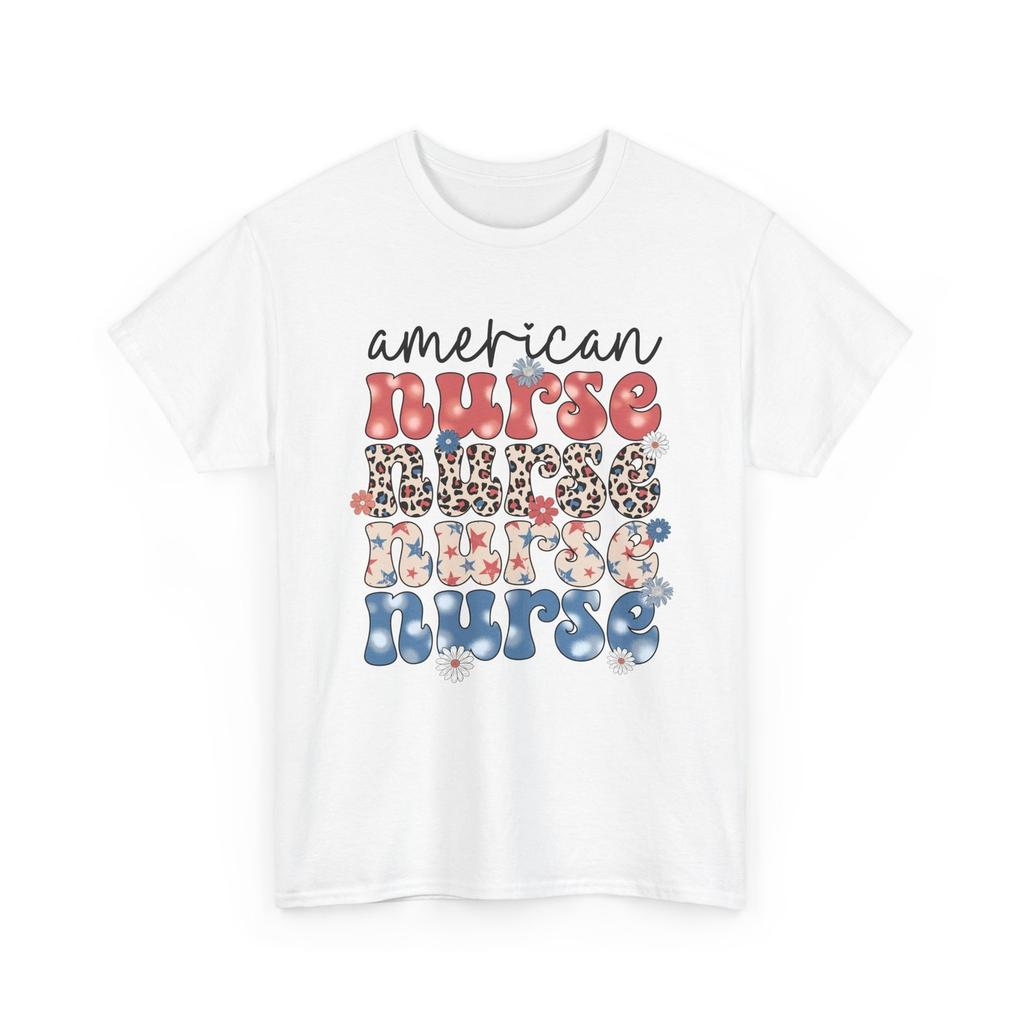 American Nurse 4th of July T-Shirt | Cute Medical Tee | Perfect Gift for Nurses