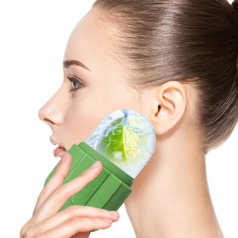 Silicone Ice Roller Mold for Face, Reusable Facial Ice Mold for Skin Depuffing, Face Massage & Pore Tightening