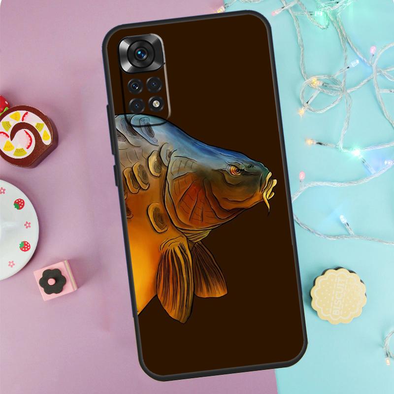 Common Carp Case For Xiaomi Redmi Note 13 Pro 14 9 10 11 12 9S 10S 11S 12S Redmi 14C 10C 12C 13C Cover