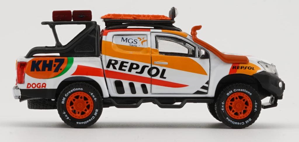 Scherer Designs BM Creations 1/64 Scale Isuzu D-Max 2018 "Repsol Oil" Accessory Pack RHD Finished Model
