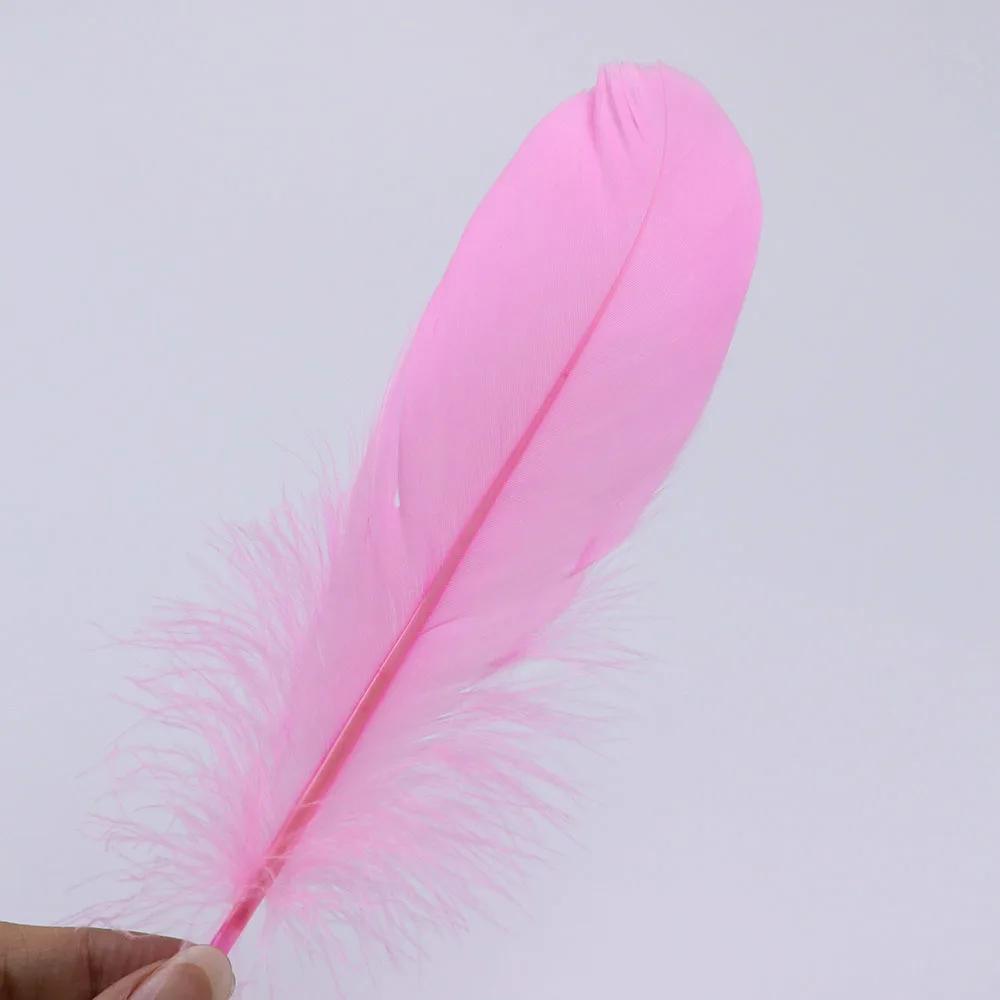 Premium White Swan Goose Feathers 15-20cm 50PCS/Lot 28 Colors for Jewelry Making Wedding Decor Crafts DIY Feather Accessories