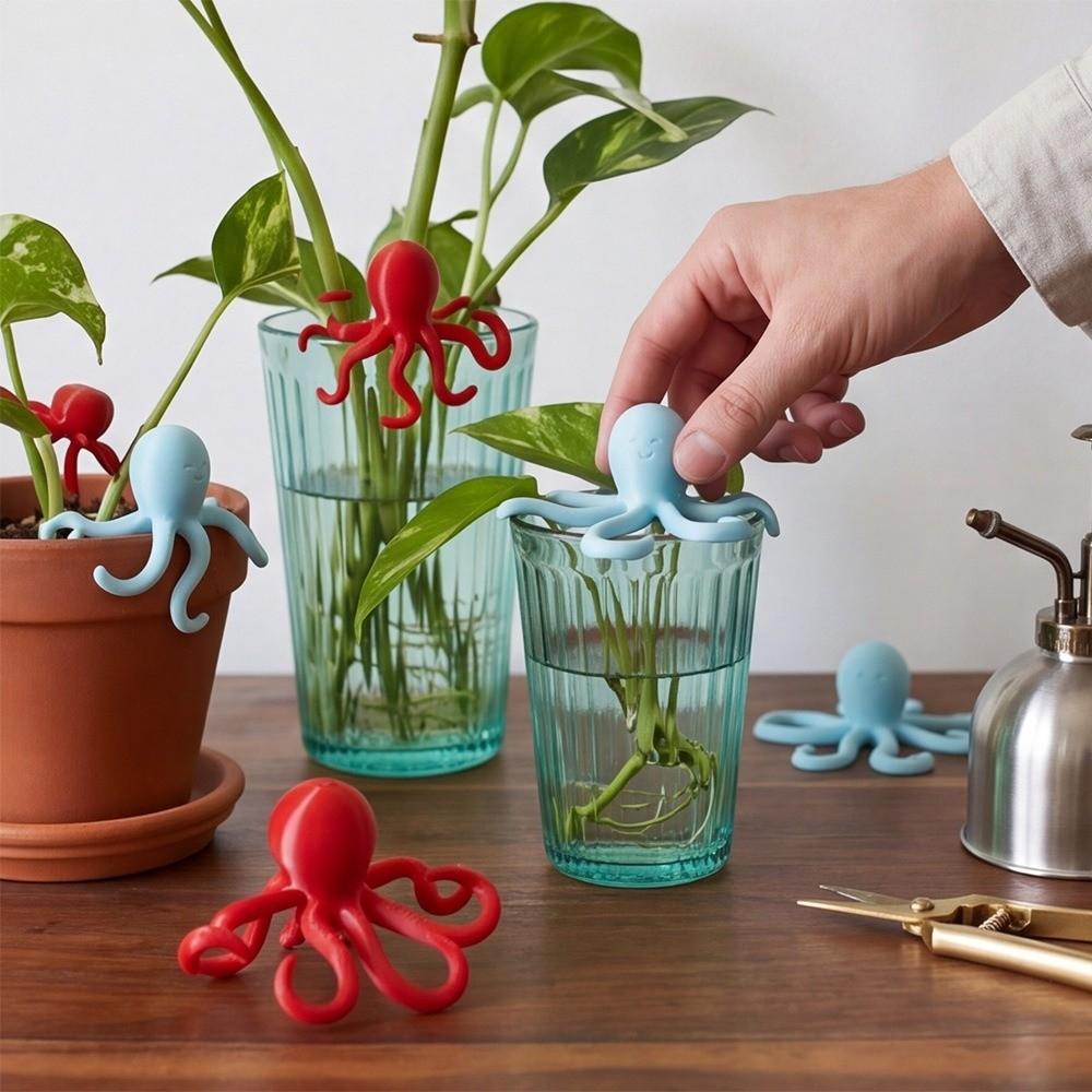 Devil-fish Shaped Plant Stem Support Creative Plant Cutting Holder Outdoor Home Gardening