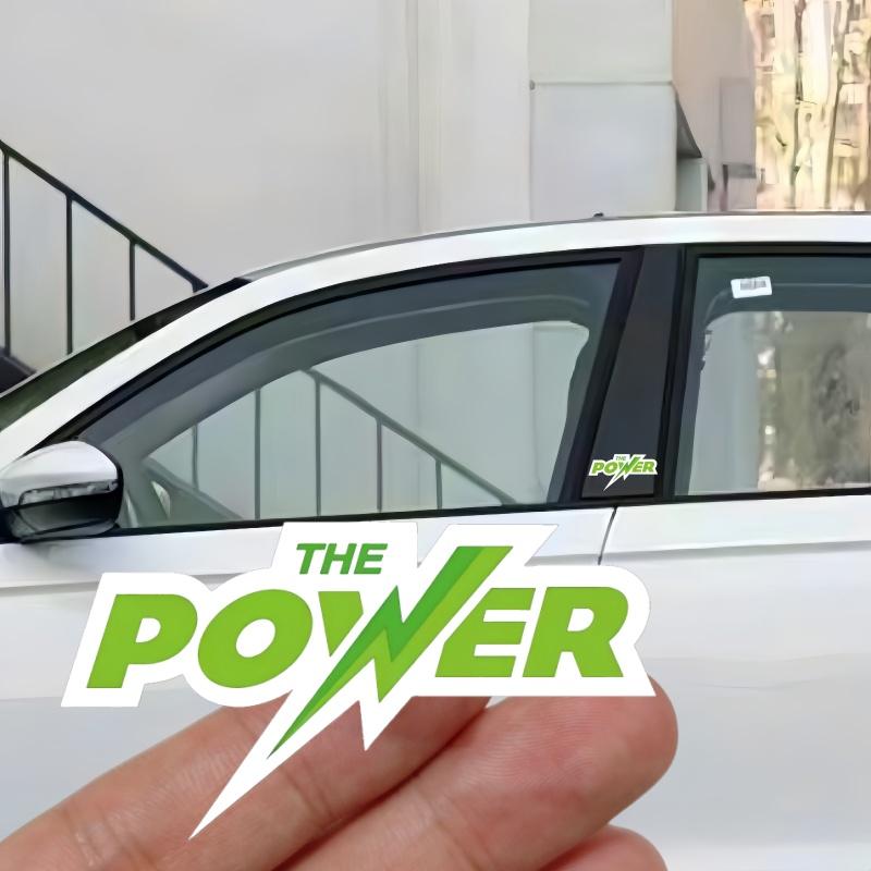 2 ability power style car stickers, suitable for all car decoration accessories
