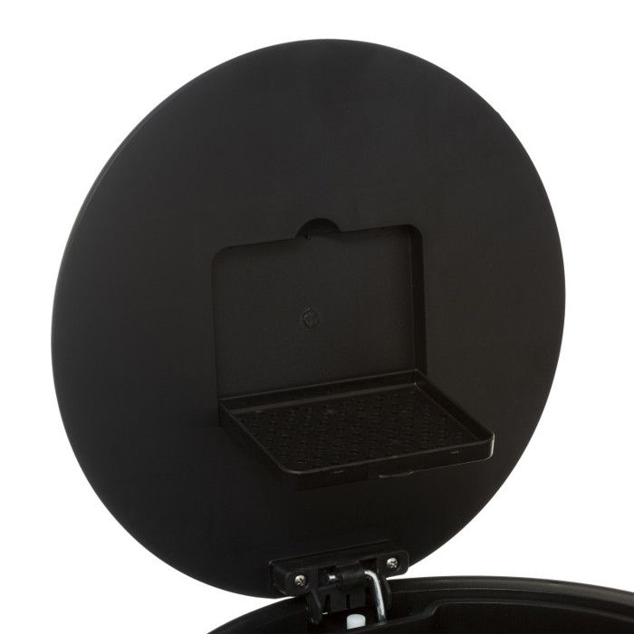 Poubelle métal "Delta" 30 litres Atmosphéra - Noir