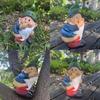 Delightful Resin Gnome Figurine Outdoor Garden Art For Stylish Yard Decorations