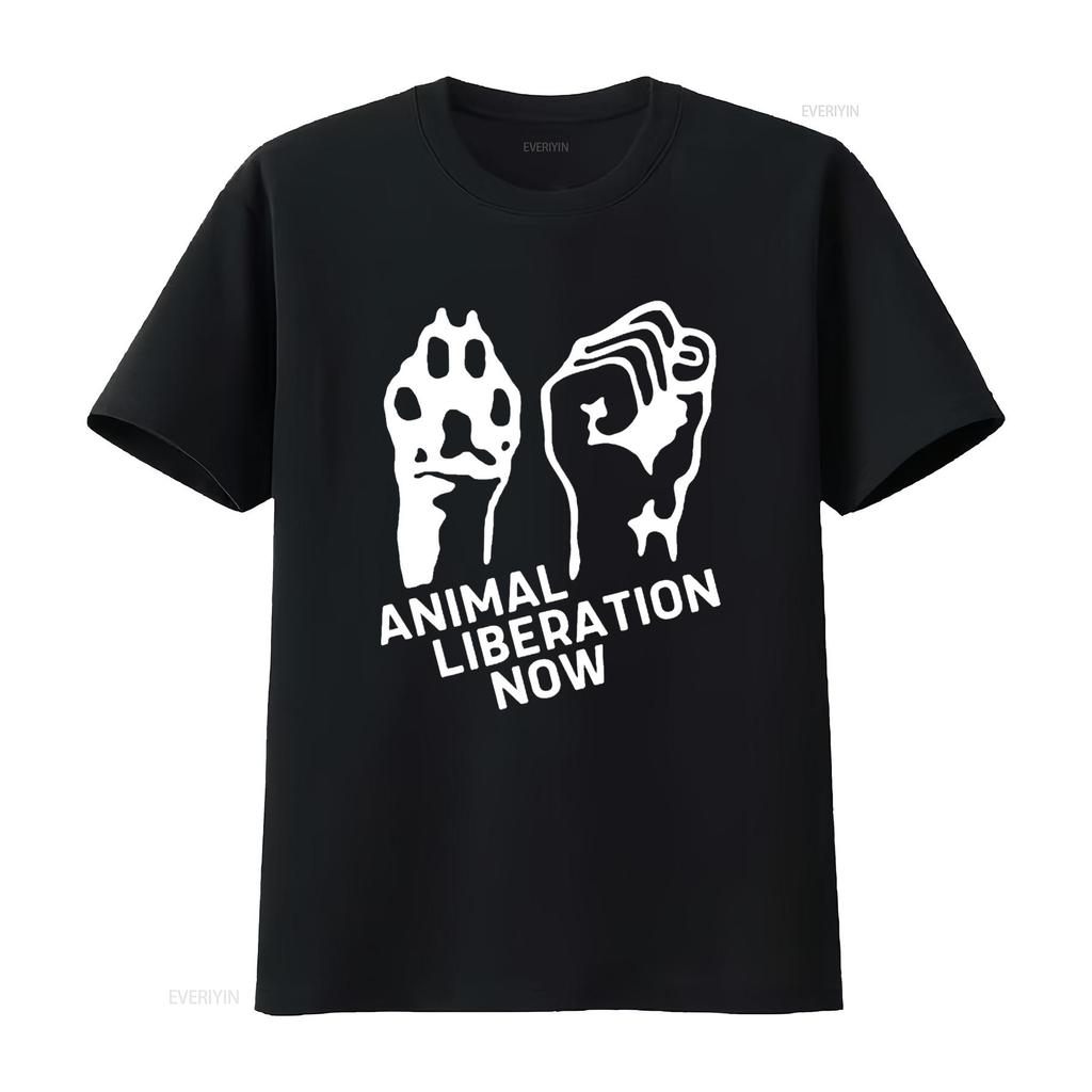 Animal Rights Vegan Womens T Shirt vintage Washed Stretched homme Soft fashion Top For Everyday Wear Breathable