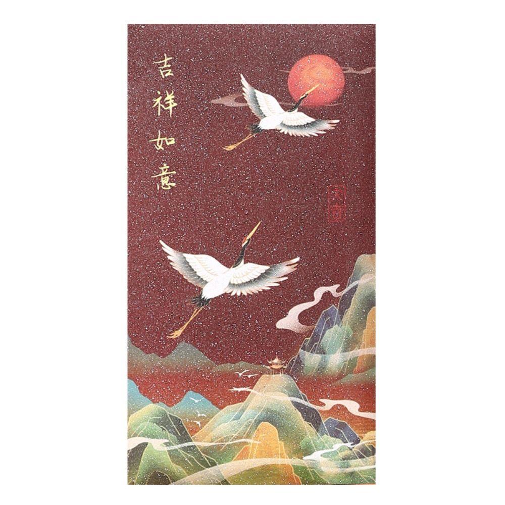 6pcs Hongbao Snake Year Red Packets Chinese Style Lucky Money Bag Spring Festival Supplies