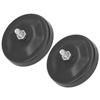 2pcs Magnetic Mounting Base Antiscratch Nondestructive Installation Black Universal for LED Light