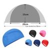 Hot Free Size Swimming Cap High Elasticity Solid Color Bathing Caps Waterproof Comfortable Pool Bathing Hats Swimming Pool