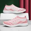 Summer flying woven women's shoes casual fashion large size 42 lightweight breathable flat shoes single shoes walking sports shoes 43