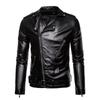 Men's 2023 Winter Casual PU Leather Jacket with Zipper Details