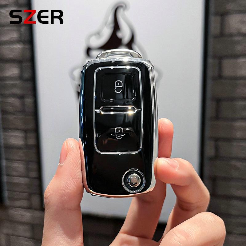 2 3 Buttons For VW Volkswagen MK4 Bora Golf 4 5 6 Jetta Passat Polo Bora Touran Skoda Seat New TPU Car Key Case Cover Shell Fob