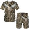 Camo Hunting Animal Tracksuit Camouflage 3D Print Men Fashion Short Sleeve T-Shirts Shorts Sets Streetwear Sportswear Kids Suits