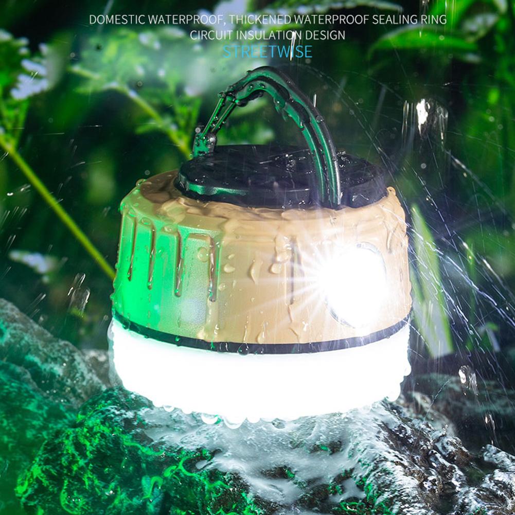 LED Camping Lantern Super Bright Night Emergency Bulb 1800mAh Camping Light 5 Lighting Modes Portable Flashlight IP65 Waterproof