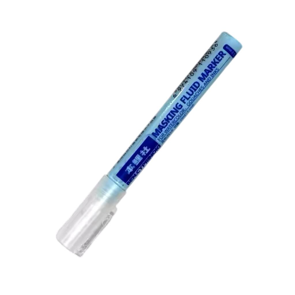 White/Blue Watercolor Masking Fluid Mark Pen 0.7/3mm Masking Fluid Marker Art Supplies Perfect for Artists Students