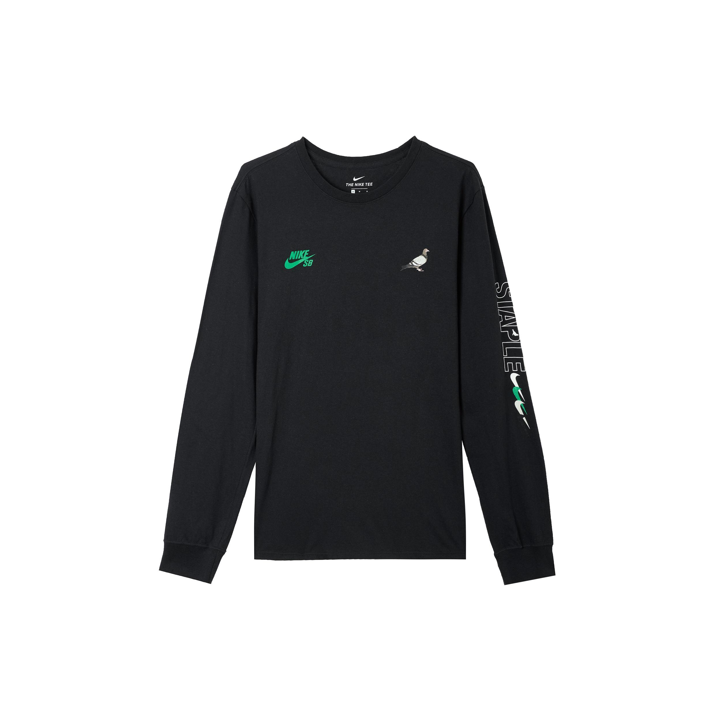 Nike x Staple Crossover Printing Embroidered Round Neck Pullover Black Men s 1911C10048 XS