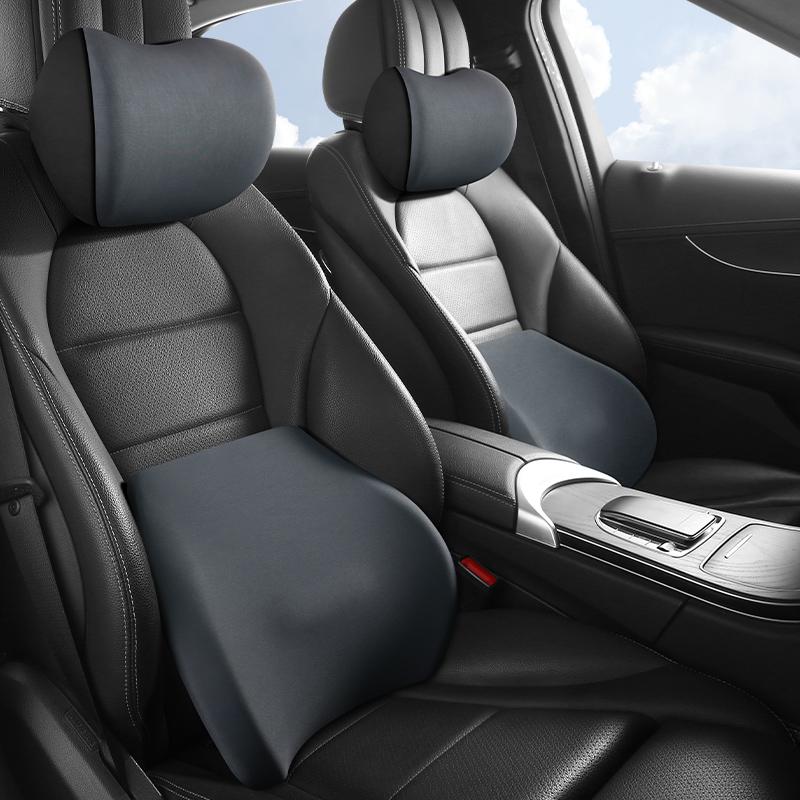 Auto Memory Foam Kopfstützkissen & Lendenkissen Nackenkissen Sitzstütze Bequem Mehrfachanwendung