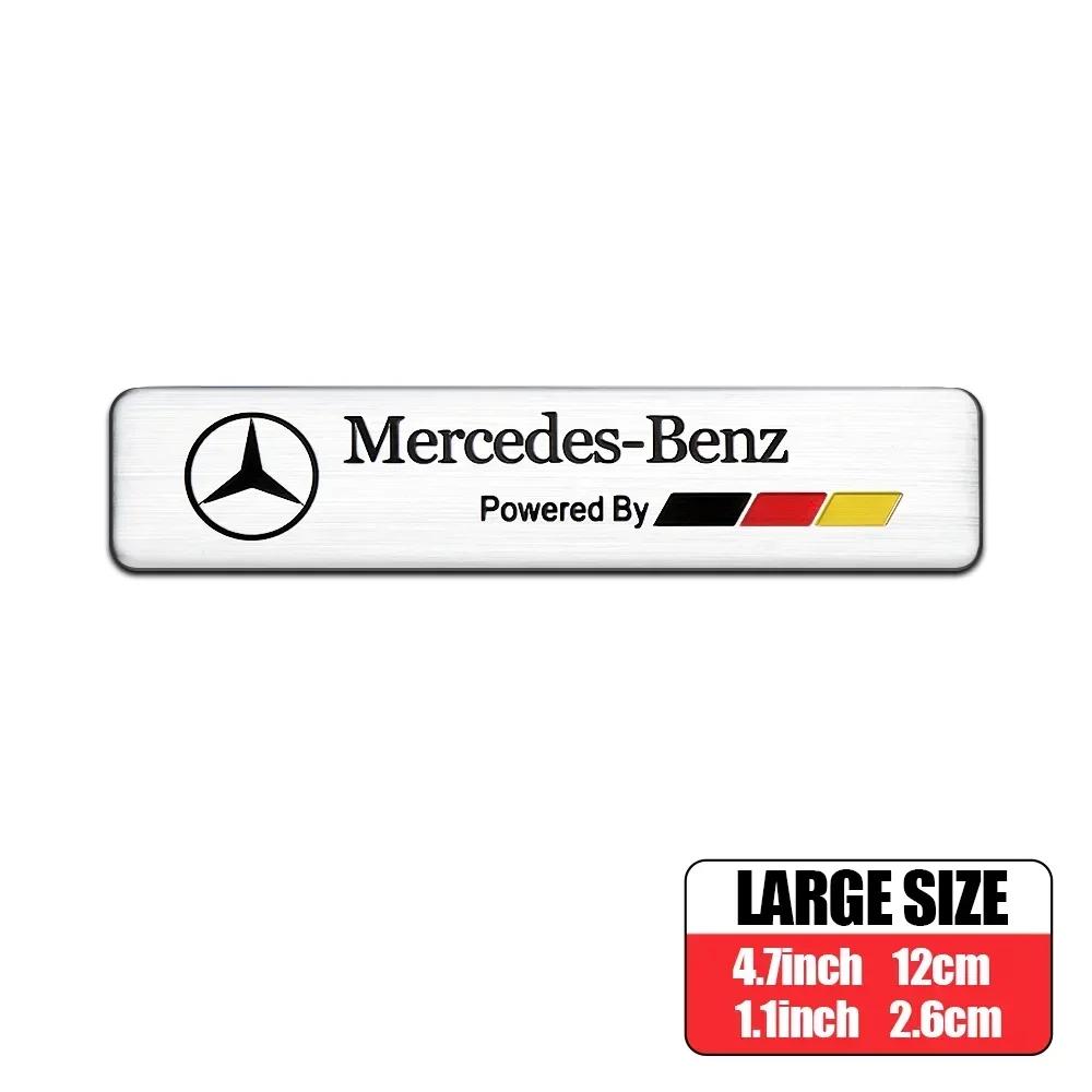 CDS1 2025 Hot New 3D Aluminum Car Body Trunk Decor Sticker Auto Refit Accessorie For Mercedes Benz AMG A B G S Class W211 W124 W128 W