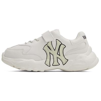 MLB Big Ball Chunky Classic Velcro Low Top Kids Casual Shoes Kids Sneaker White 7ASHJA23N-50WHS