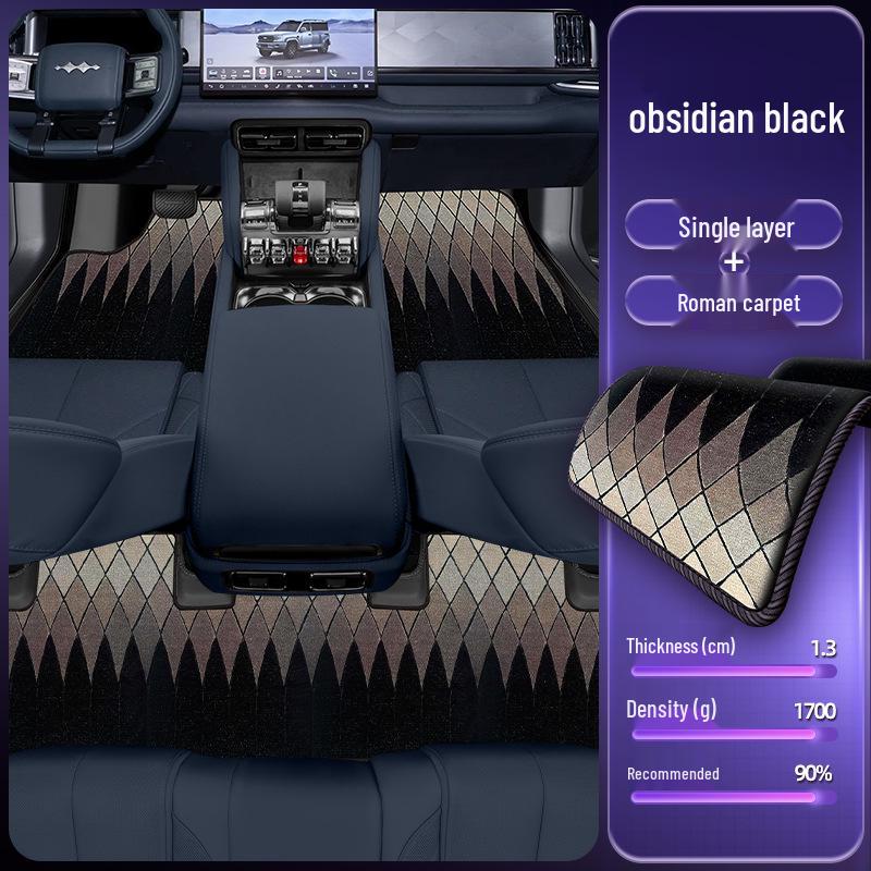 Eco-friendly Double-layer Floor Mats for Equation Leopard Titanium 5 Model Car Interior
