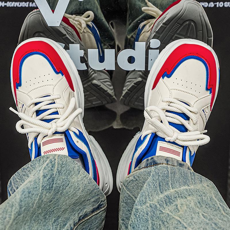 New Fashion New Men's Fashion Casual Low Top Sports Shoes Students Thick Sole Comfortable Sneakers Boys Male Classic Breathable Basketball Shoes