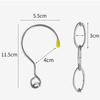 Stainless Steel Clothes Market Shop Display Hanging Chain Hooks With Ring Hanger 14 Hanging Hole Clothes Chain Holder Wardrobe