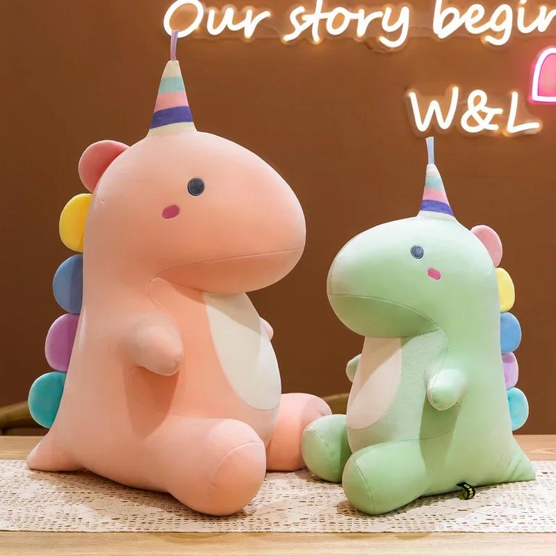 Candy Dinosaur Plush Toy Cute Unicorn Doll Soft Stuffed Animal Sleeping Pillow Cushion Christmas Gifts for Kids and Girls