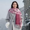 Rose Color Paisley Winter Scarf for Women Long Warm Jacquard Cashmere Scarves Hijab Lady Shawl Wrap Lady Pashmina Bandana Stoles