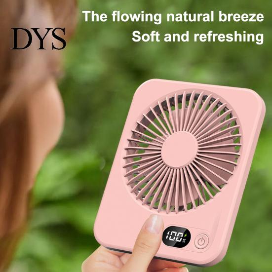 Handheld Fan for School Portable Desktop Fan, 5 Speed USB Rechargeable Small Adjustable Angle Cooling 180-degree Personal Home Office Dorm