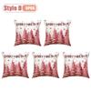 Festive Christmas Pillow Cover Decorative Cushion Case Holiday Sofa Accent Cover for Living Room Winter Holiday Party Home Decor