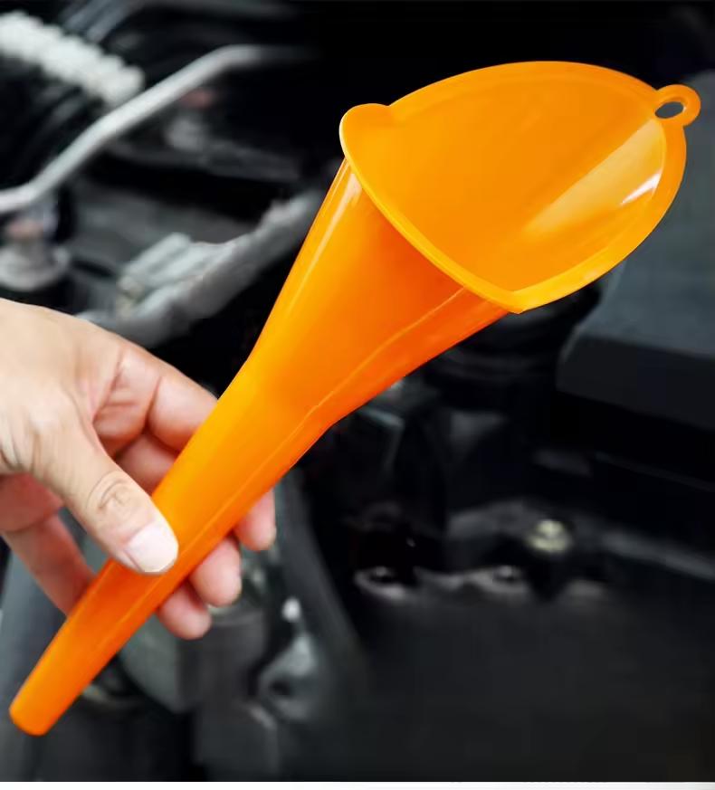 Pâlnie cu tijă lungă pentru mașină, benzină, ulei, unelte de umplere cu combustibil, pâlnie de ulei din plastic, anti-stropire, unelte de alimentare cu combustibil, accesorii auto