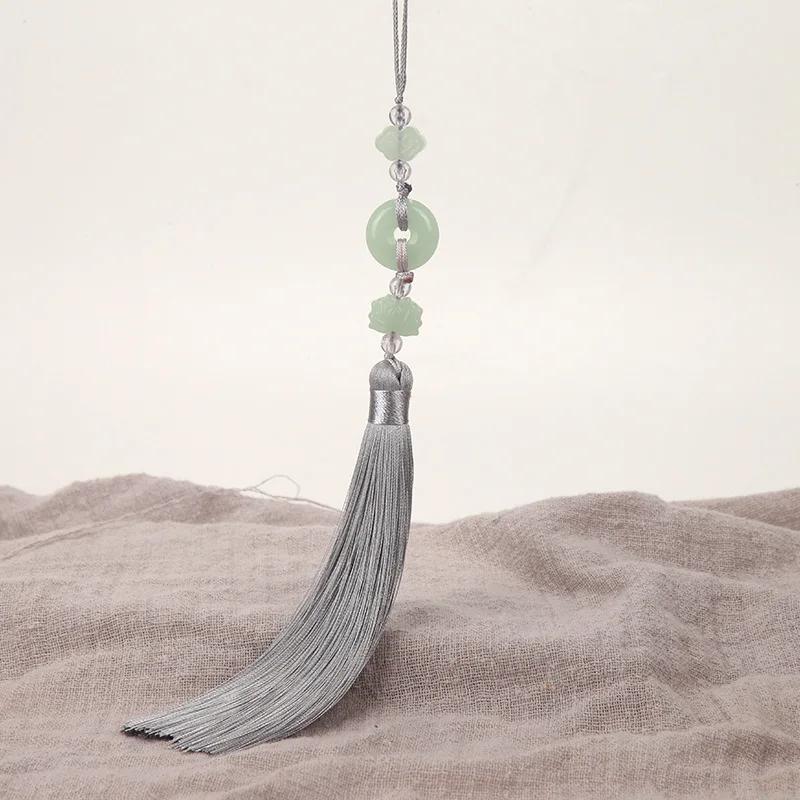 2Pcs Imitation Chinese Knot Tassels DIY Curtain Clothes Bag Craft Supplies Classical Style Tassel Pendant 13cm Beaded Fringe