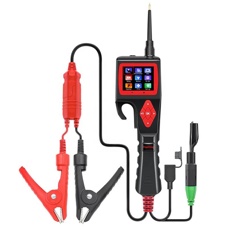 TopDiag Jdiag P200 12V 24V SMART HOOK Power Probe Car Circuit Analyzer Tester Digital Test Electrical System Detector Multimeter standard