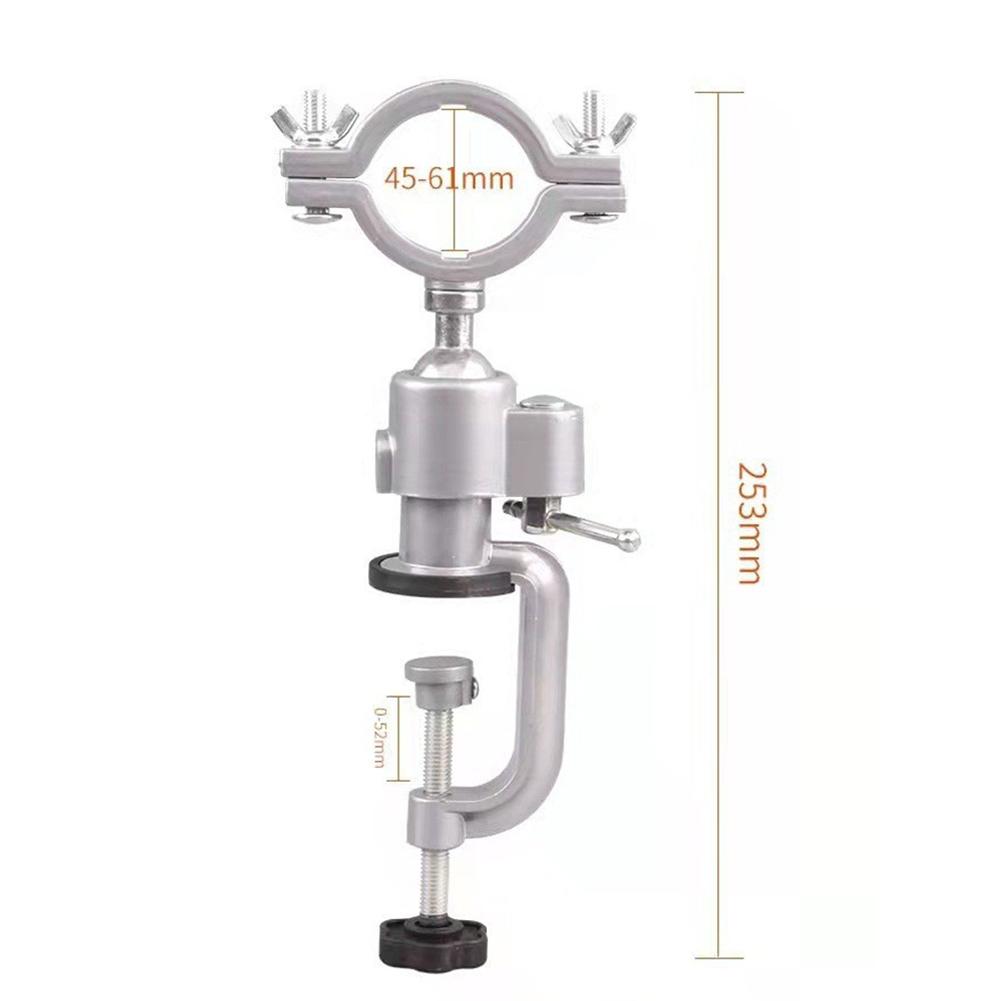 360 Drehbarer Tischschraubstock Schleifbockhalter Bohrständer Aluminiumlegierung Tischmontagehalterung Für Elektrowerkzeuge