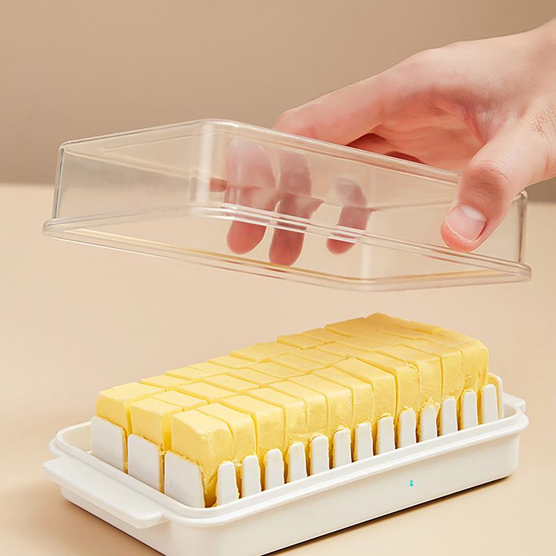 Covered Butter Cutting Storage Box Refrigerator Cheese Cheese Baking Storage Tools Butter Cutting Eco-Friendly Home Accessories