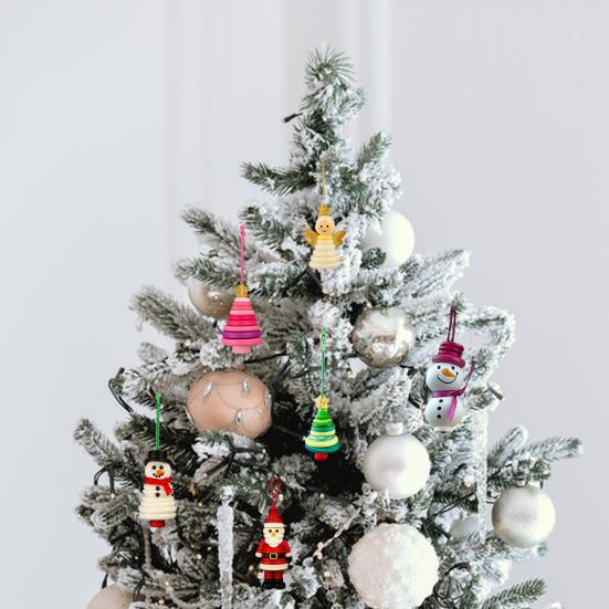Yousheng DIY Button Christmas Ornament Kit Christmas Buttons Ornament Making Set Hand-Assembled Snowman/Santa/Angel Button Crafts for Xmas Tree
