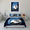 Set Biancheria da Letto Logo Atalanta Set Copripiumino Copripiumino Federe (1 * Copripiumino 2 * Federe, senza piumino)