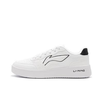 Li Ning Sycee Slip Resistant, Abrasion Resistant, Height Increasing Low Top Skateboard Shoes Unisex White AGCT339-6(Team471-)