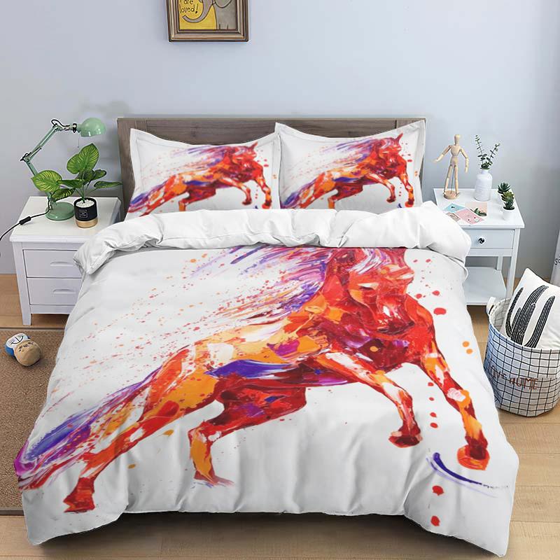 3D Bed set Beautiful Beach Bedding Bed Sets Modern Quilt Cover+pillowcases Winter California King Bedding Sets Jogo De Cama Bed