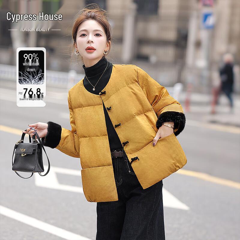 

Женский пуховик с круглым вырезом S