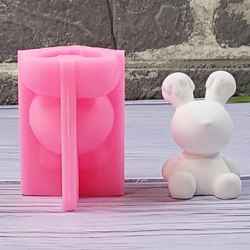 Kerzenform,Tier-Silikonform für die Kerzenherstellung Schmelzender Bär Kerzenform für handgemachte Seife,Aromatherapie-Kerze