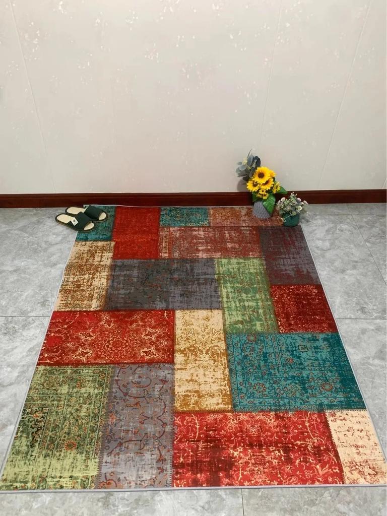 Nordic Ethnic Style Living Room Decoration Carpet Non-slip Area Rugs Carpets for Bedroom Home Decor Light Washable Mat Alfombra